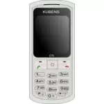 Basit hücre telefon vektör küçük resim