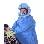 Vector image of professional medical nurse