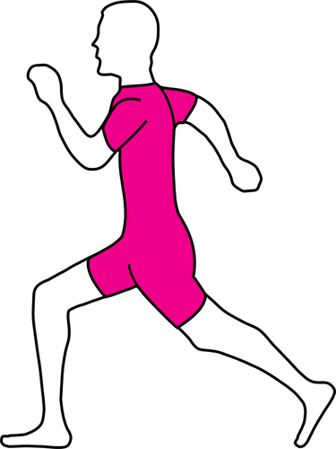 Jogging mannen vektor