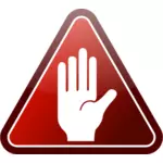 Grafica vectoriala de pictogramă de mână