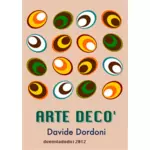Ilustração em vetor de arte deco poster de ovos
