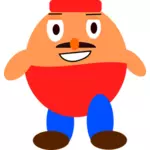 Platformer oyun karakteri vektör küçük resim